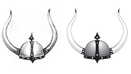 Viking Granite Logo Illustration