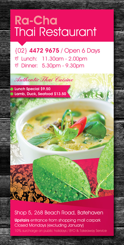brochure restaurant