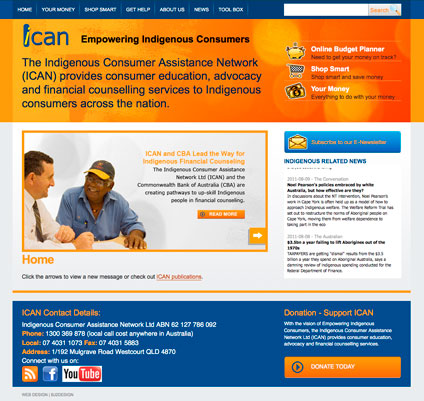 web design ican website