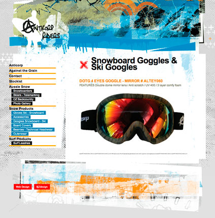 anticorp riders website design