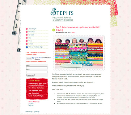 Steph’s Patchwork Fabrics & Stitching Supplies